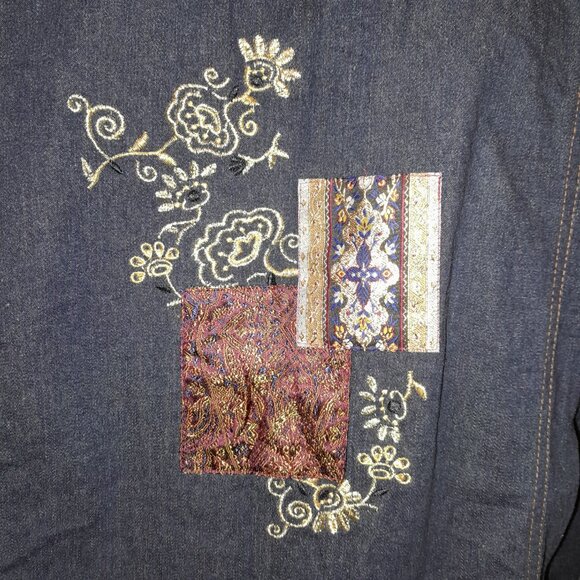 XL Graff Wear by UM Company - Denim Patchwork Jacket - Picture 7 of 11